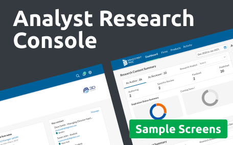 Screenshot of the Analyst Research Console